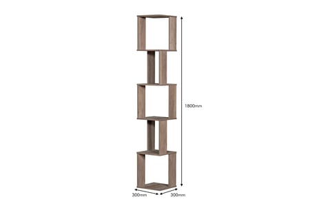رف ديكور بتصميم عصري وحديث على شكل مكعبات من الخشب الماليزي الممتاز لإ