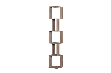 رف ديكور بتصميم عصري وحديث على شكل مكعبات من الخشب الماليزي الممتاز لإ