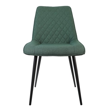 كرسي طاولة الطعام بتصميم مريح قماش سادة لون زيتي 87 سم