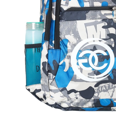 شنطة ظهر مدرسية مع سحاب وجيب أمامي