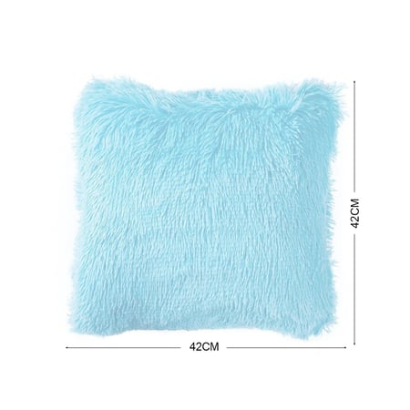 مخدة كنب فرو ناعم محشوة مربع