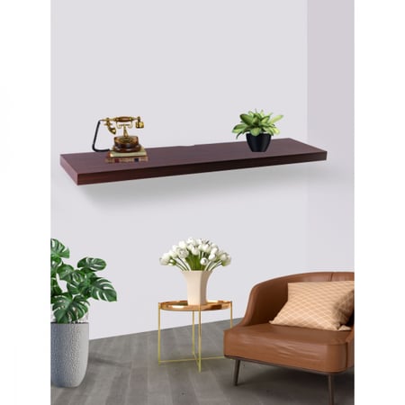 رفوف جدار بني فاتح 100سم