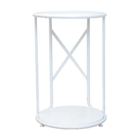 طاولة خدمة مستديرة أبيض