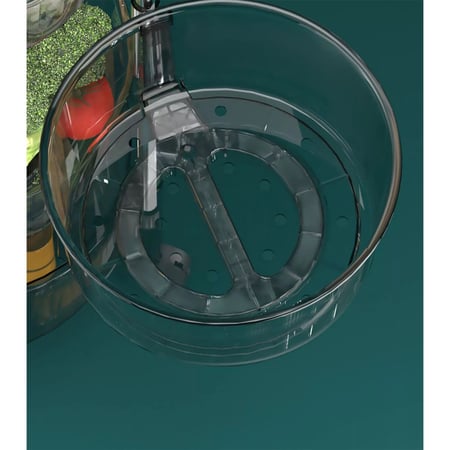 سلة تخزين دائرية من الإكريليك مع عجلات 4 أدوار