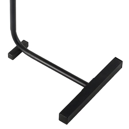 طاولة خدمة خشب بقاعدة معدن - بني