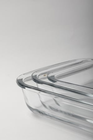 طقم صحون زجاج عدد 3 قطع