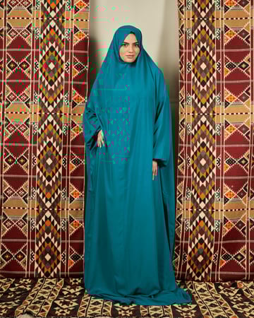 شرشف صلاة تركوازي فاتح - بخنق مطاط