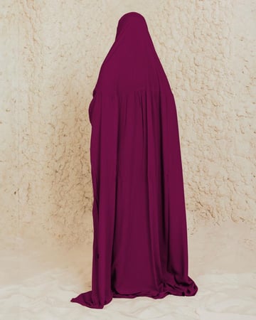 شرشف صلاة عنابي - بخنق مطاط