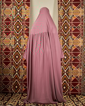 شرشف صلاة وردي- بخنق مطاط