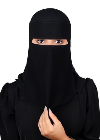 نقاب مقوى وسط بشعار MT