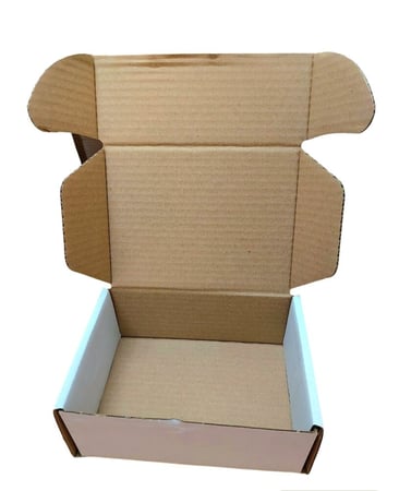 كرتون تركيب ابيض مقاس 17cm 13cm 7cm