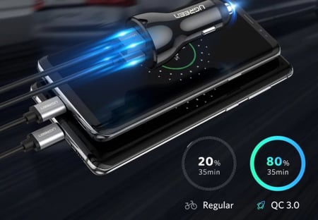 شاحن سيارة اصلي بسرعة فائقة - Ugreen-