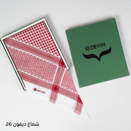 شماغ ديفون 2026 احمر فاتح