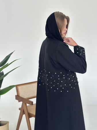 عباية كريب سوداء