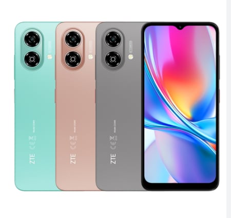 جوال ZTE Blade A35e ذاكرة 64/6 جيجا - ذاكرة رام موسعه (4+2) ,قياس الشاشة 6.52 إنش