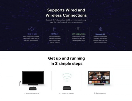 تي في بوكس شاومي مي بنظام أندرويد وجودة 4K ودقة فائقة الوضوح، طراز MDZ-22 أسود من شاومي