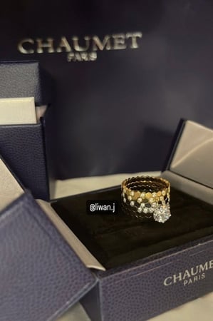 دبلة بي ماي لوف بدايموند-سلفر