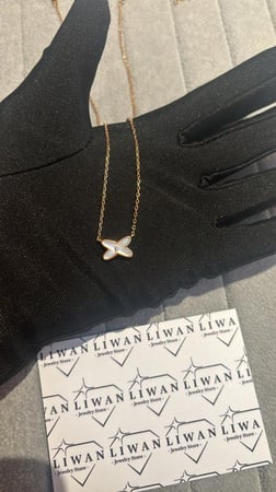 سلسال جو دو ليان حجر ابيض- روز قولد