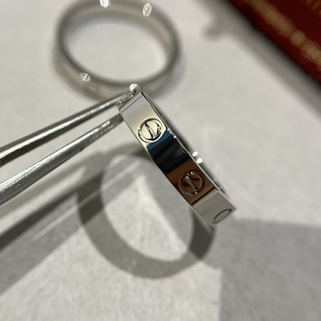 خاتم لوف نحيف سادة -سلفر