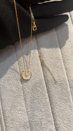 سلسال دو كارتييه قولد -ابيض