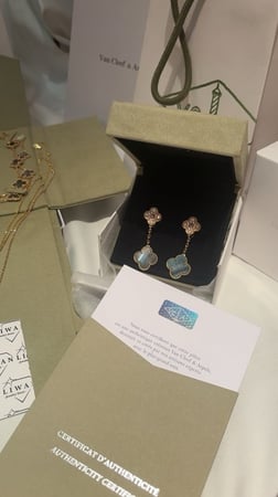 حلق ماجيك الامبرا عرق اللؤلؤ-روز قولد