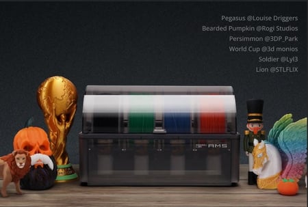 نظام AMS للطباعة متعددة الألوان Bambu Lab P1S Combo