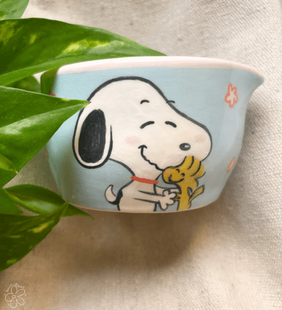 Snoopy matcha bowl