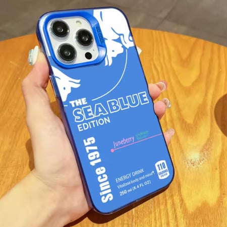 غلاف ايفون مميز  لون ازرق