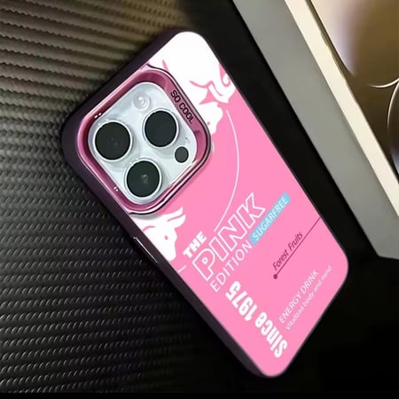 غلاف ايفون مميز لون وردي