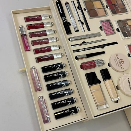 بوكس مكياج 43 قطعة كل أدوات التجميل في بوكس واحد