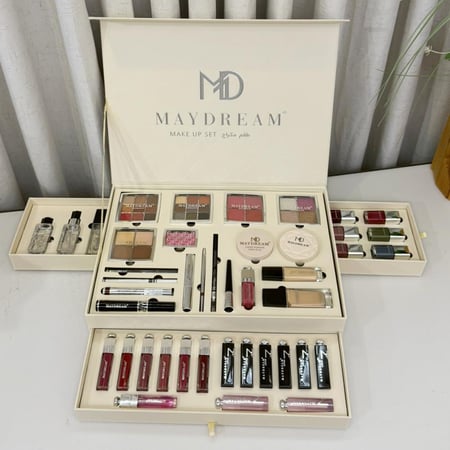 بوكس مكياج 43 قطعة كل أدوات التجميل في بوكس واحد