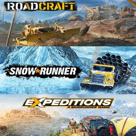 سنو رنر + رودكرافت + إكسبيديشن – الحزمة الكاملة – SnowRunner + RoadCraft + Expedition Complete Bundle (PC | Steam)