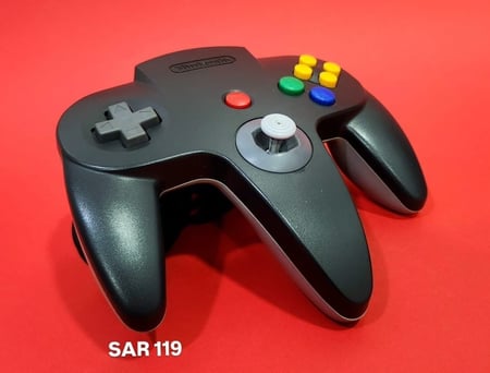 N64 Official Black/Grey controller