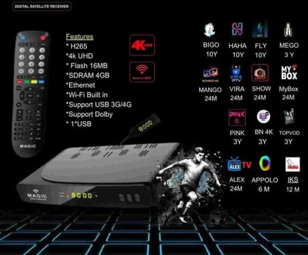 رسيفر فوريفر Magic G990 4K مع اشتراك Forever