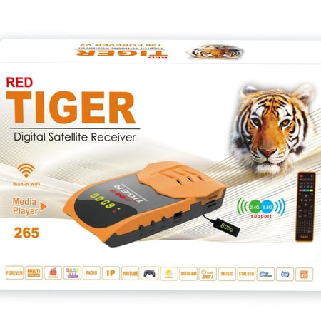 رسيفر تايجر Tiger T26 V2 Full HD مع اشتراك Forever