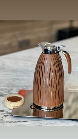 ترمس شاي بني كبير 2 لتر