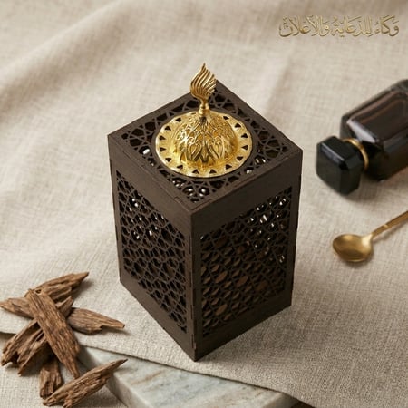 مبخرة الأصالة الخشبية الفاخرة.