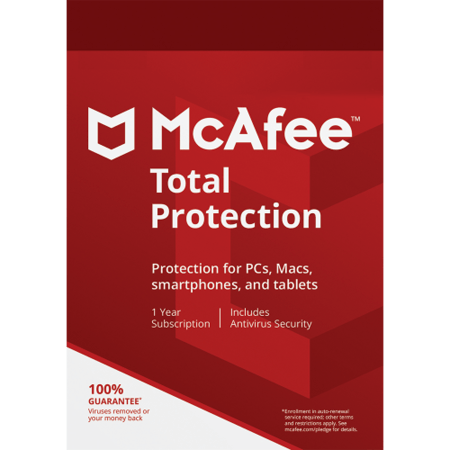 مكافي توتل بروتكشن ( سنة واحدة ، جهاز واحد )