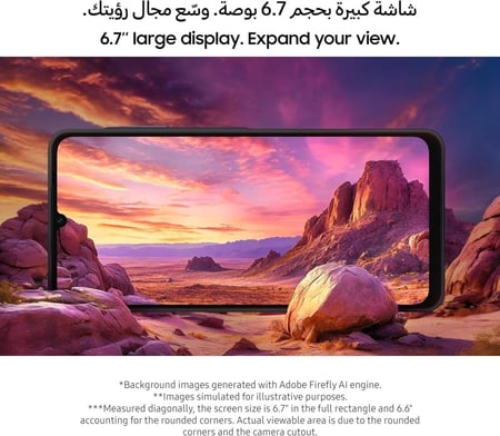 سامسونج A06 4G  رام 4 جيجا - مع روت مبرمج للألعاب وتغيير المواقع  Samsung Galaxy A06 5G