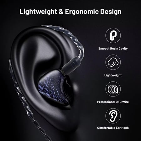 سماعة iEM للقيمنق مع مايك احترافي