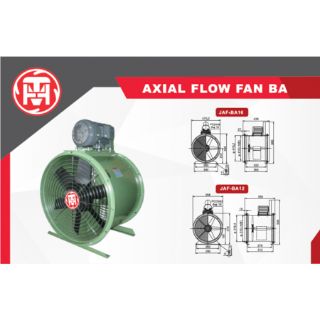 مروحة تدفق محوري