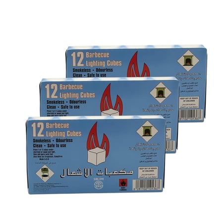 مكعبات الاشعال 36 حبة كبير  مكعب