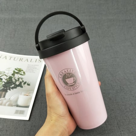 كوب قهوة محمول حافظ للحرارة ستانلس ستيل 500ml