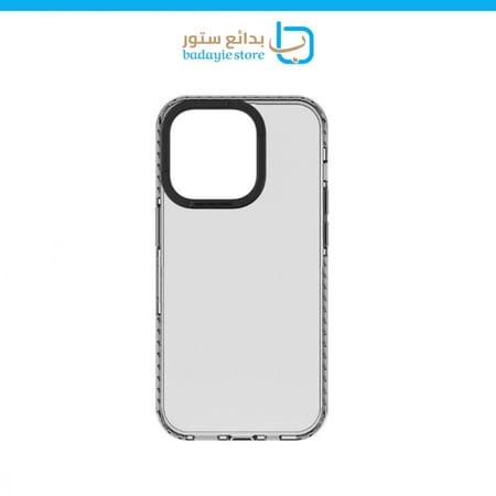 AMAZINGthing - كفر حماية لامتصاص الصدمات للايفون 14 برو / 14 برو ماكس - اسود شفاف