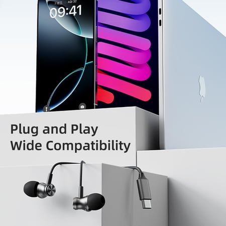 سماعات روك السلكية ROCK ES09 بمنفذ Type-C