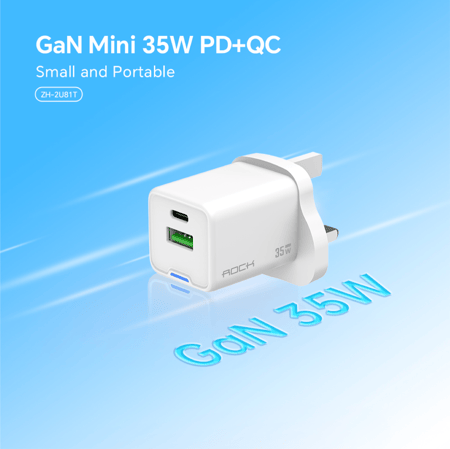 روك - شاحن جداري 35 واط - 1 + 1 مجاناً