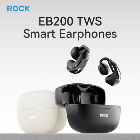 سماعات روك  ROCK EB200 TWS الجديدة 1+1 مجانا