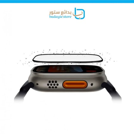 يونيك - اوبتكس حماية زجاجية لساعة ابل الترا - شفاف