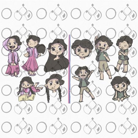 تصميم شخصية كرتونية