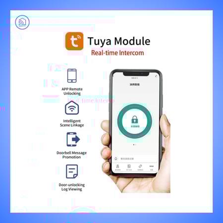 قفل الباب الذكي كاميرا واي فاي